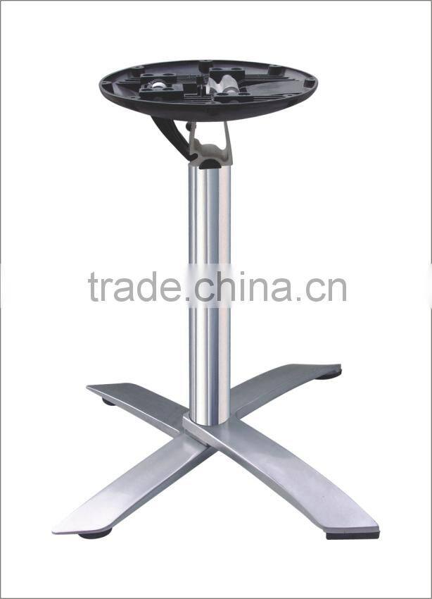 HS-A153 stainless steel table base modern metal table base cross leg coffee table