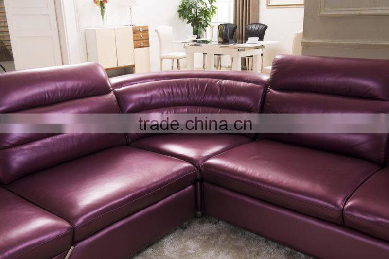 2016 Leather Sectional Sofa Set Livingroom Home Furniture 8072