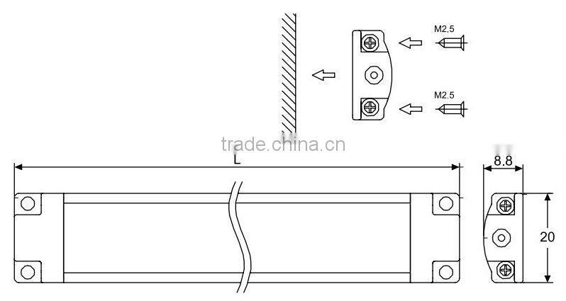5W high quality led under cabinet light 50cm with smd 3528