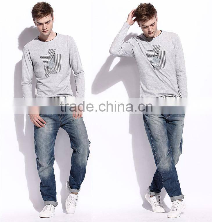 Custom Cheap Cotton Long Sleeves Mens T Shirts