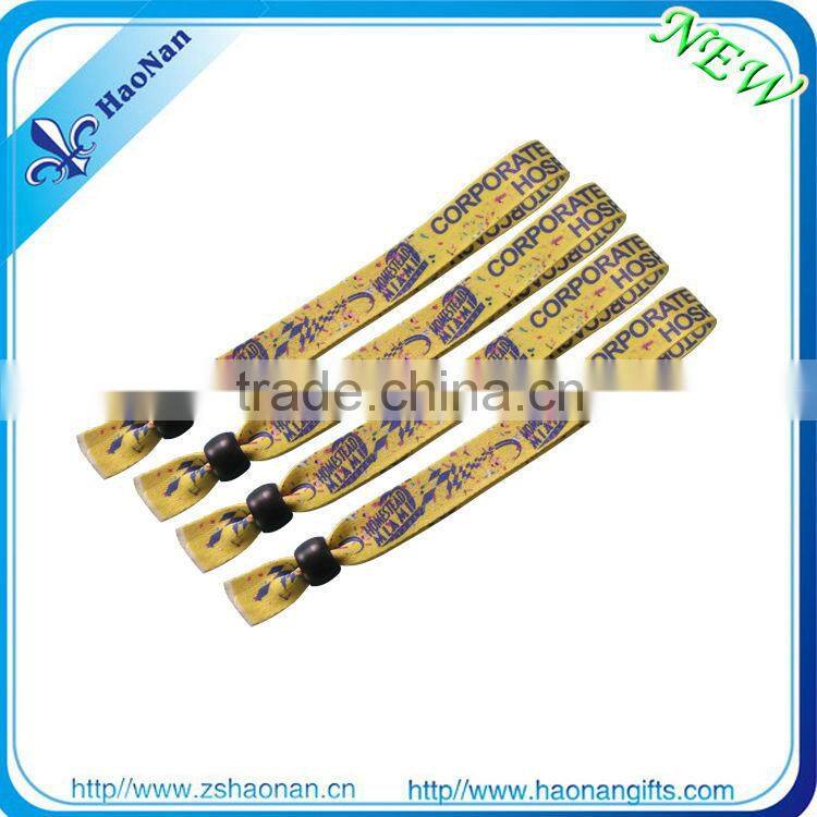 polyester material hand wristbands with ego design for decor party items from china