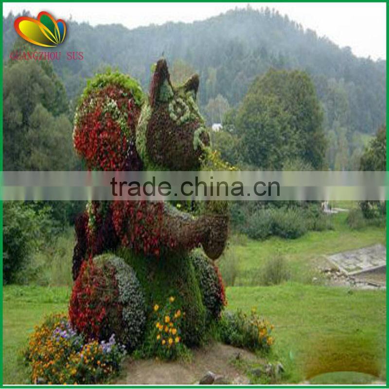 2015 novelty china artificial animal topiary for garden decor