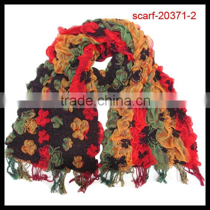 pashmina jacquard polyester fashion scarf/shawl