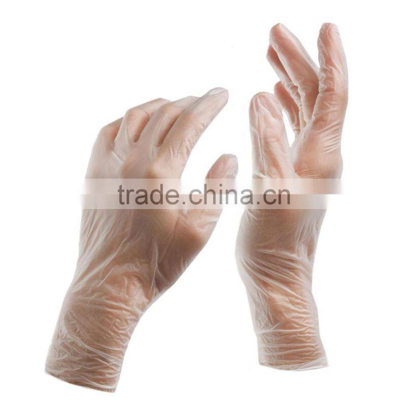 Sterile transparent powder free vinyl gloves