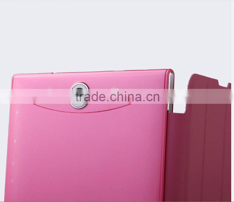 cheapest 7inch mtk8312 tablet pc with dual sim slots 3g phone calling function tablet pc with leather case cover