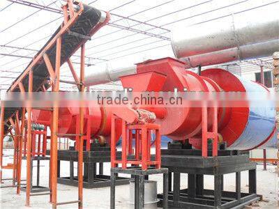 High capacity rotary drum dryer for wet material