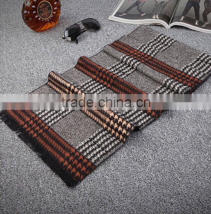 New Men's Scarf Winter Warm Scarve Business Men's Soft Cotton Shawl