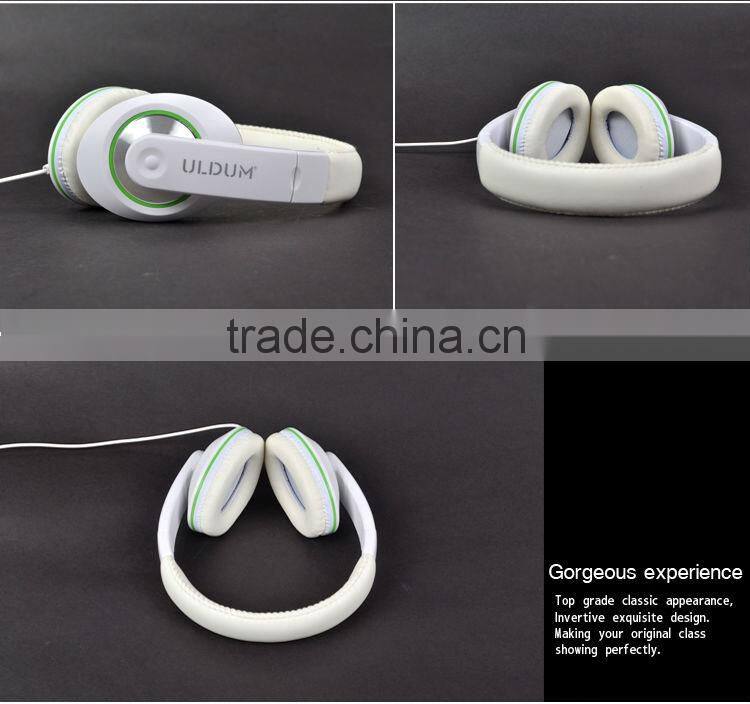 ULDUM High quality stereo over ear wired headphone