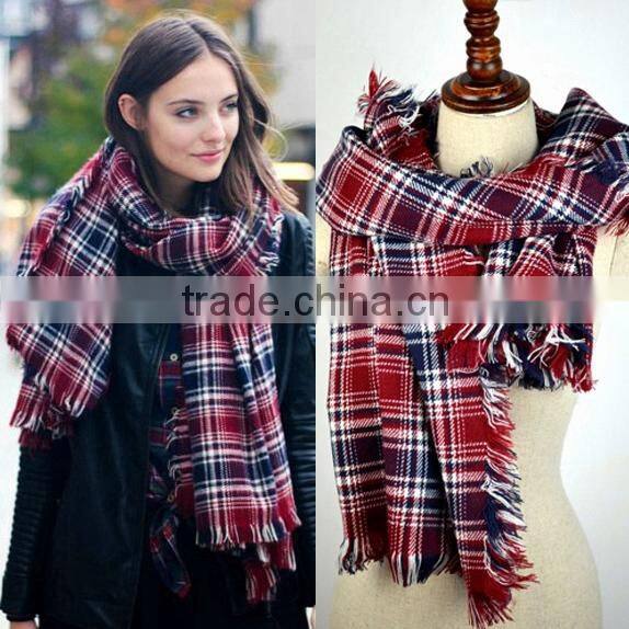 tartan scarf beige tartan plaid scarf