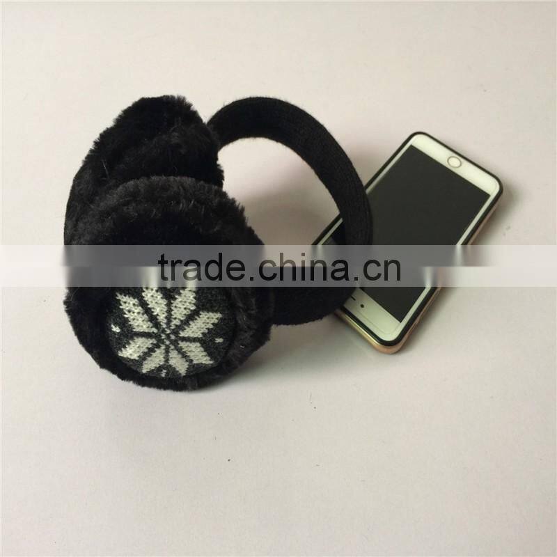 2016 Wireless Bluetooth Earmuffs Music Headset Stereo Headphone Winter Warm Knitted Earmuff