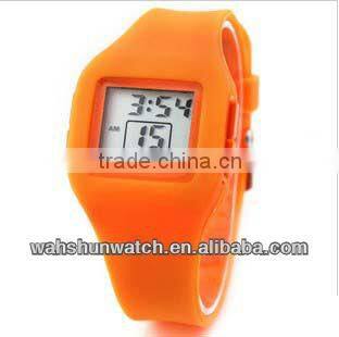 Rhinestone Silicone Geneva alarm Watches Men.