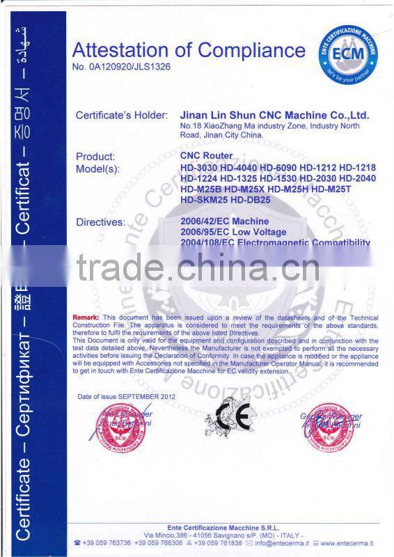 Cutting Machine For Carbon steel/stainless steel Plasam CNC Router