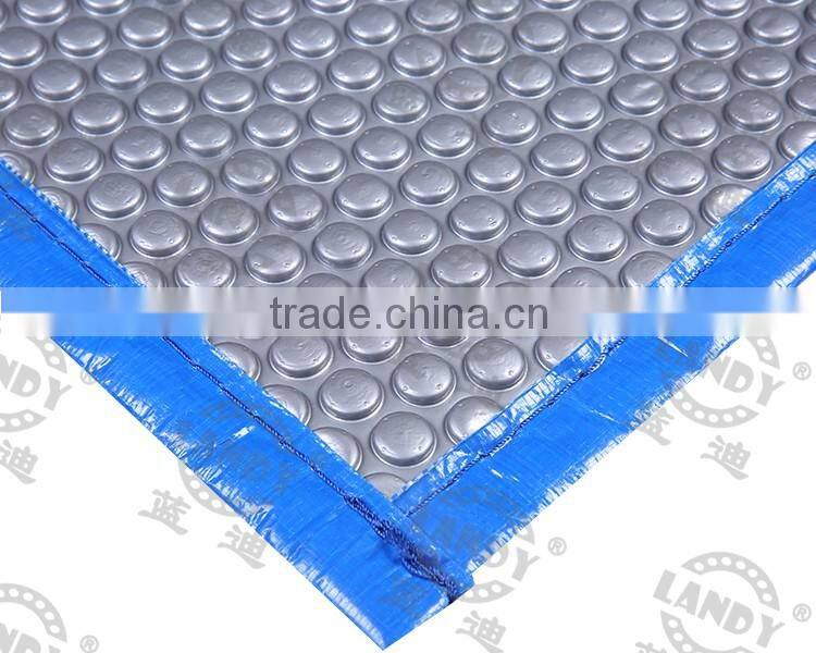 Polyethylene bubble cover for public pool, durable, anti-UV