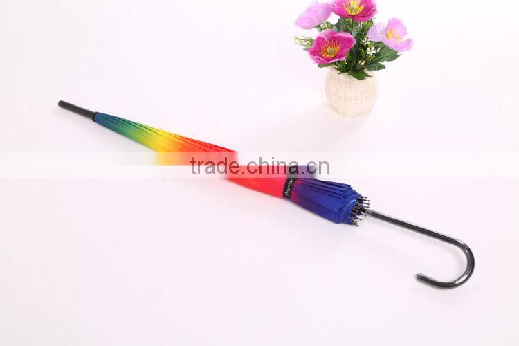 2015 new Alibaba China supplier Wholeslae Custom Brand rainbow market umbrella