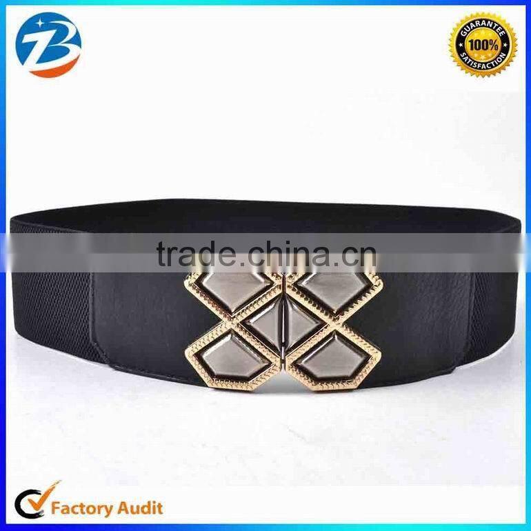 Factory Wholesale Fashion Garment Accessories Wide Elastic Belts for Ladies