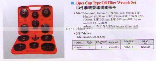 Sealey 9 Piece Paper Cartridge Type Oil Filter Cup Wrench Set