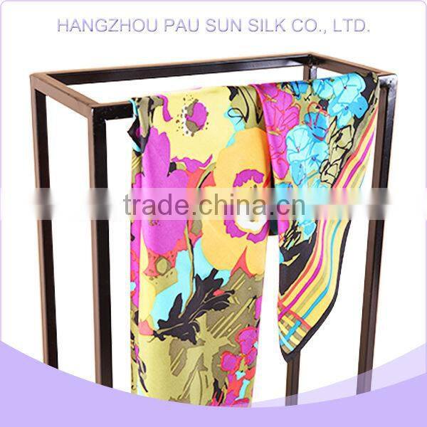 Wholsale best quality fashionable hand rolled scarf yellow