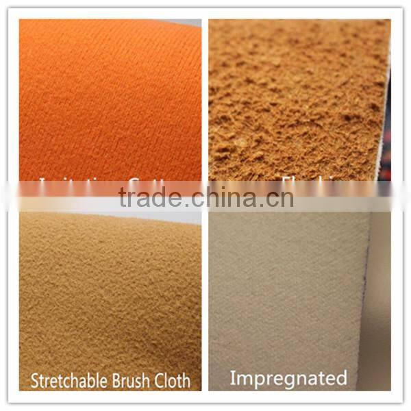soft PU material with flock surface for handbags & shoes upper use