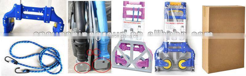 Lightweight aluminum Multi-function folding grocery shopping cart