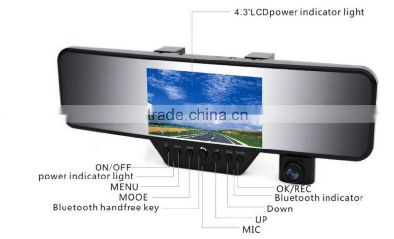 Electronics Original Full HD Car DVR with Bluetooth/GPS function