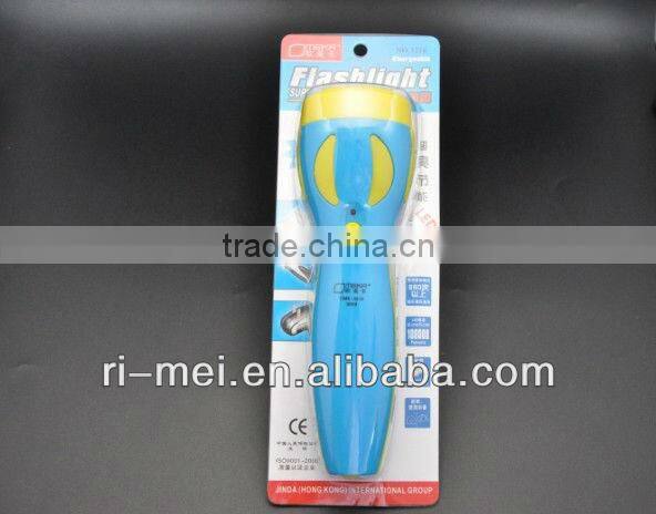 Saving energy / plastic material 3216 LED Torch with rechargeable