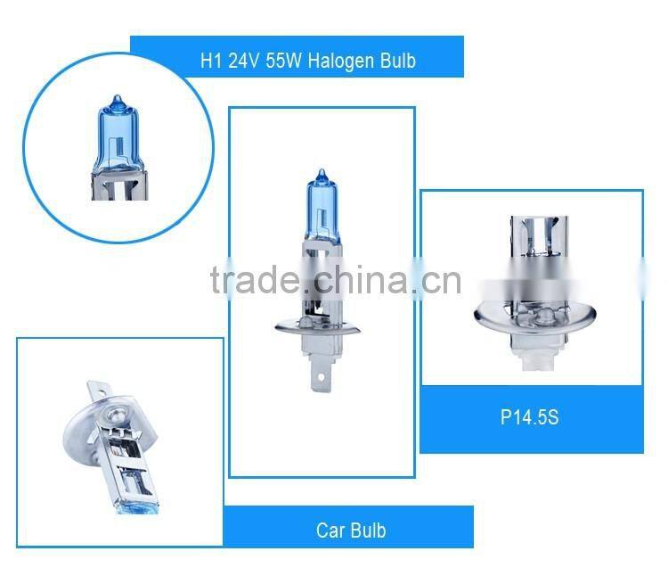 H1 6000K Xenon Super White Car HeadLight Bulb 24V 55w HID Halogen light