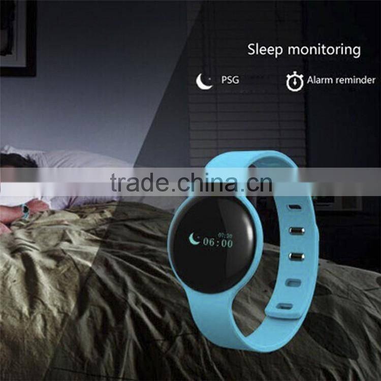 Hot new sports bluetooth silicone vibrating wristband smart watch bracelet