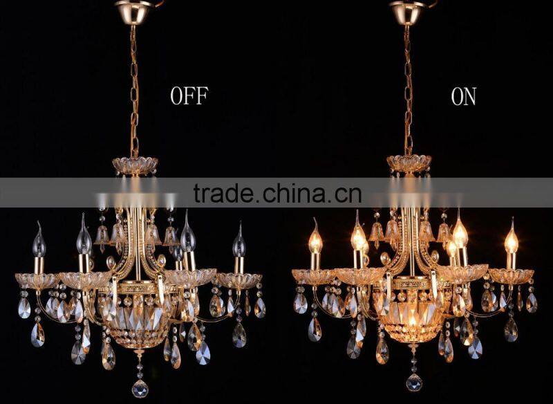 Antique Luxury Energy Saving Large Crystal Chandelier with 7 Lights