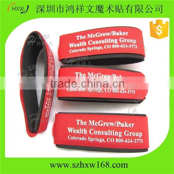 rubber single hook and loop snow ski strap