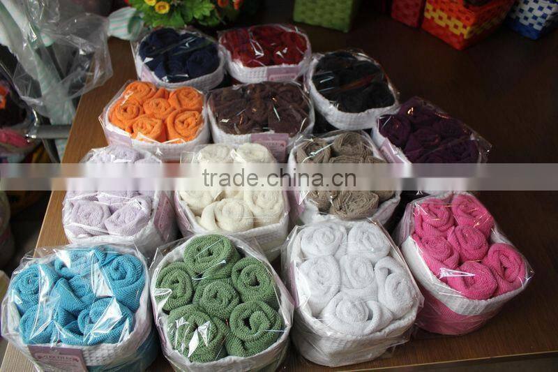 Promotional Bright Colored Mcrofiber Towel ,Kitchen towel Lovely Gift Towel With Pcking