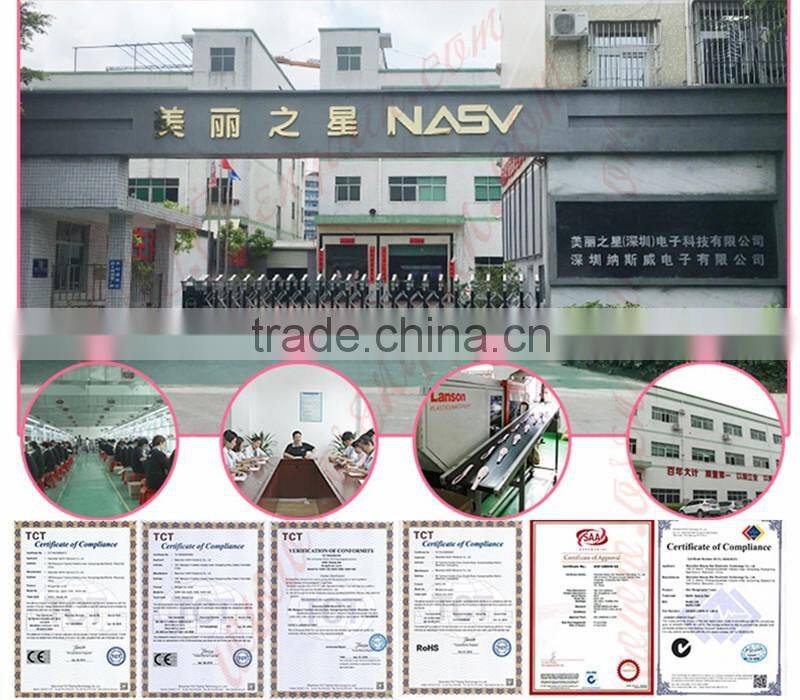 100% original Lcd Hair straightener brush Comb