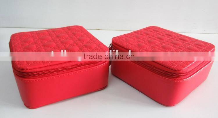 PU quilted cover cosmetic case