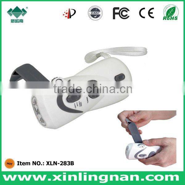 Camping Light Charger Dynamo Flashlight With 2 Way Radios+Phone Bank