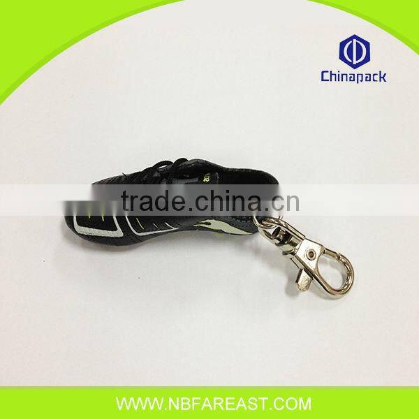 Wholesale well selling leather football shoe keychain