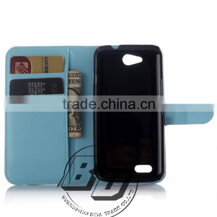 Fashionable Popular Flip wallet leather case with card slots For ZTE Blade Q Lux 4G fast delivery