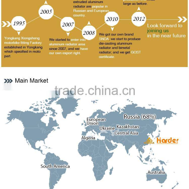 Newest fashion design Bimetal Radiator made in zhejiang