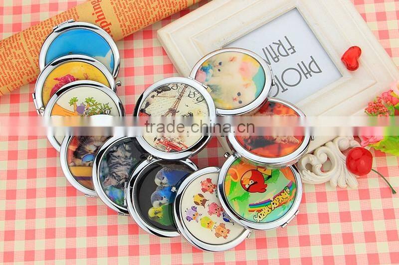 souvenir makeup metal pocket mirror
