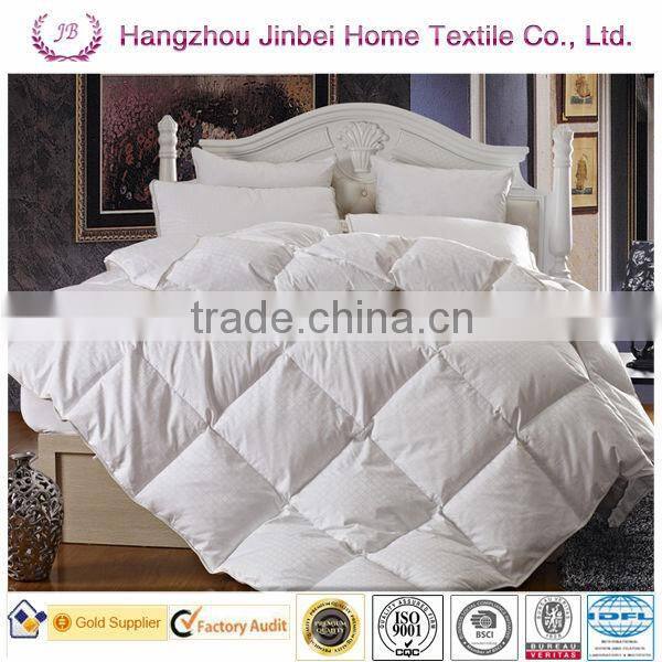 classic square white duck down comforter/white duck down and feather quilt/white duck feather duvet