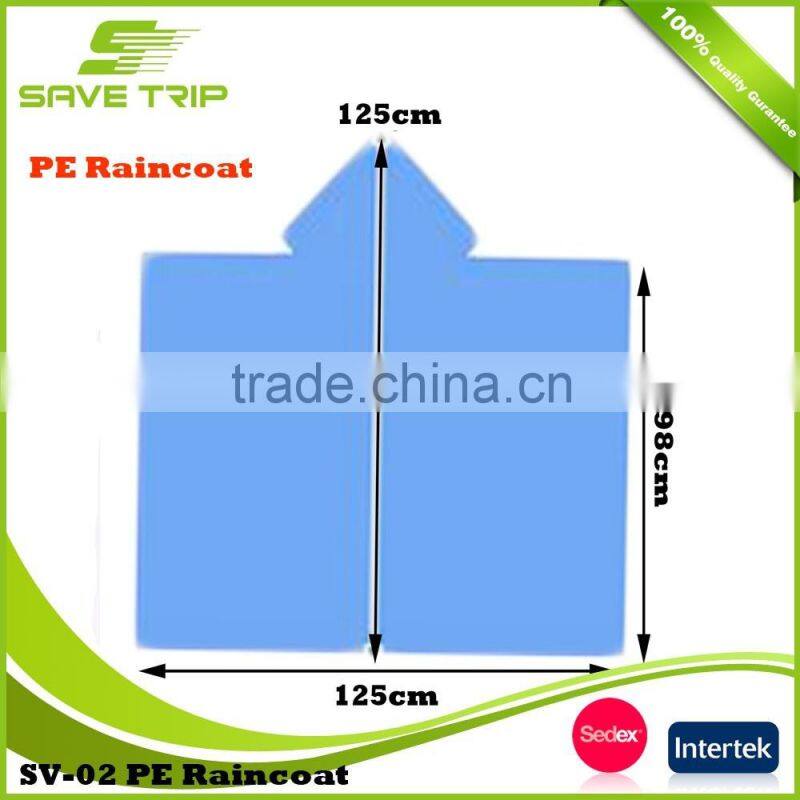 10 Years manufacturer experience factory supply waterproof disposable transparent plastic rainwear