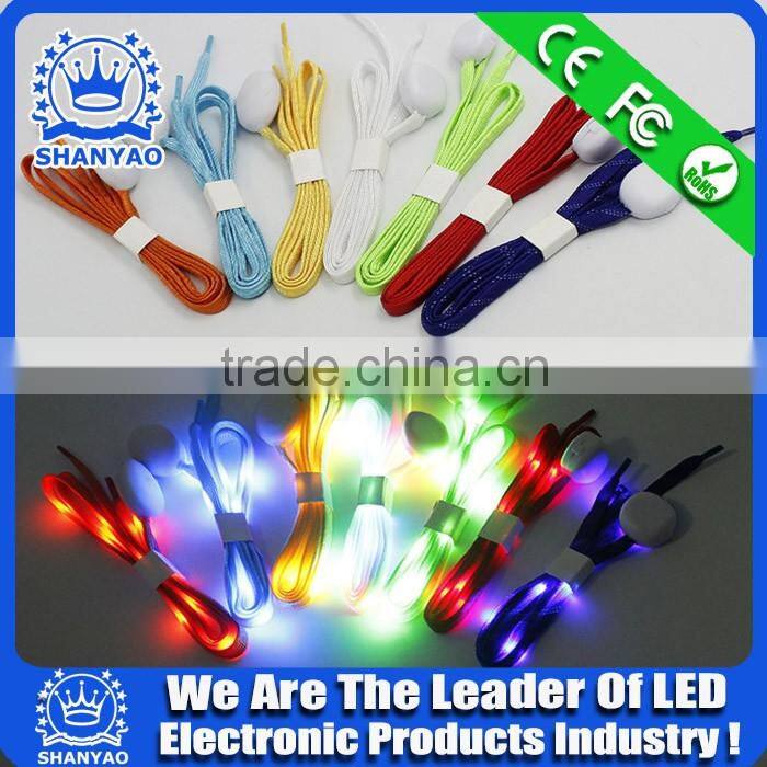 2016 Hot Selling LED Casual Shoes Lace For Sports Safety Usage