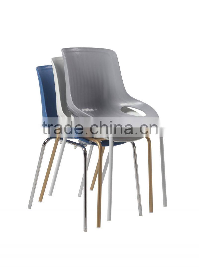 2014 hot sale white stackable plastic chair weight HC-N020