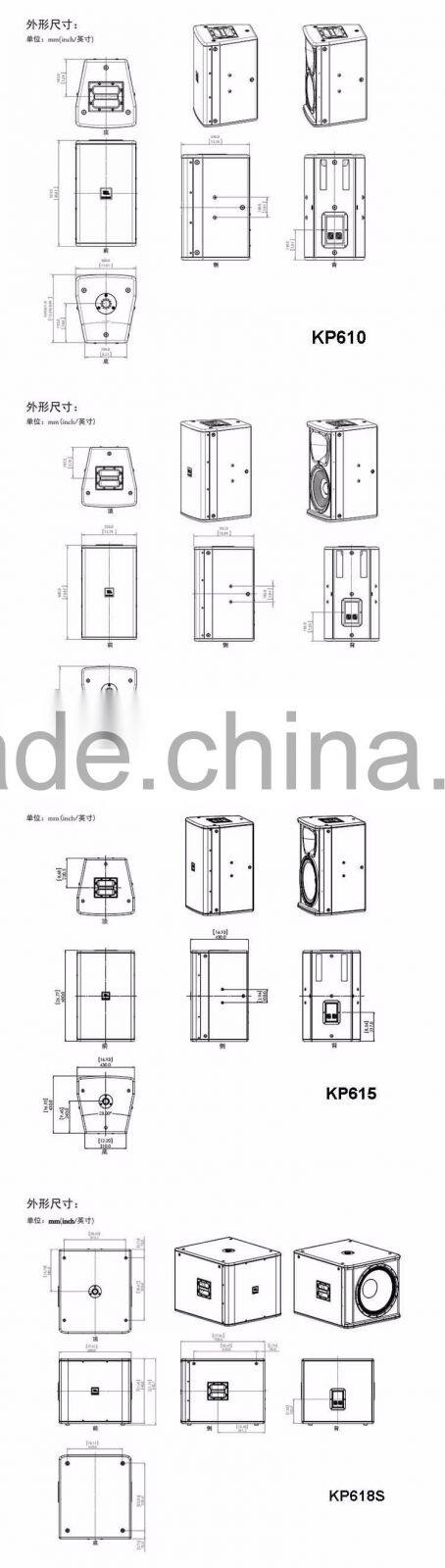 Professional 10 inch full range speaker passive loudspeaker for disco club KP Series