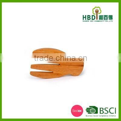 Kitchen bamboo salad server/bamboo salad mixing hand