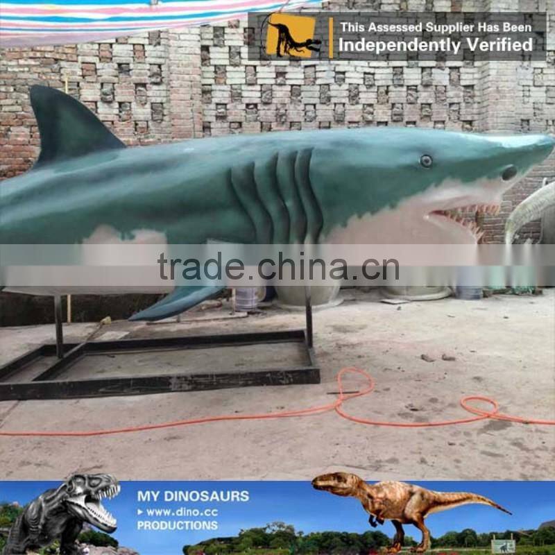 My Dino-C028 Amusement Park Fiberglass Sea Animal Shark Sculpture Model