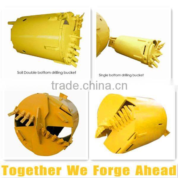 double-bottom double open rock drilling bucket,auger bucket