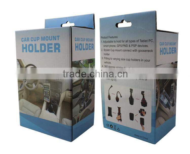 universal Adjustable Automobile Car Mount Holder with Extra Secure Cradle for mobile phone tablet