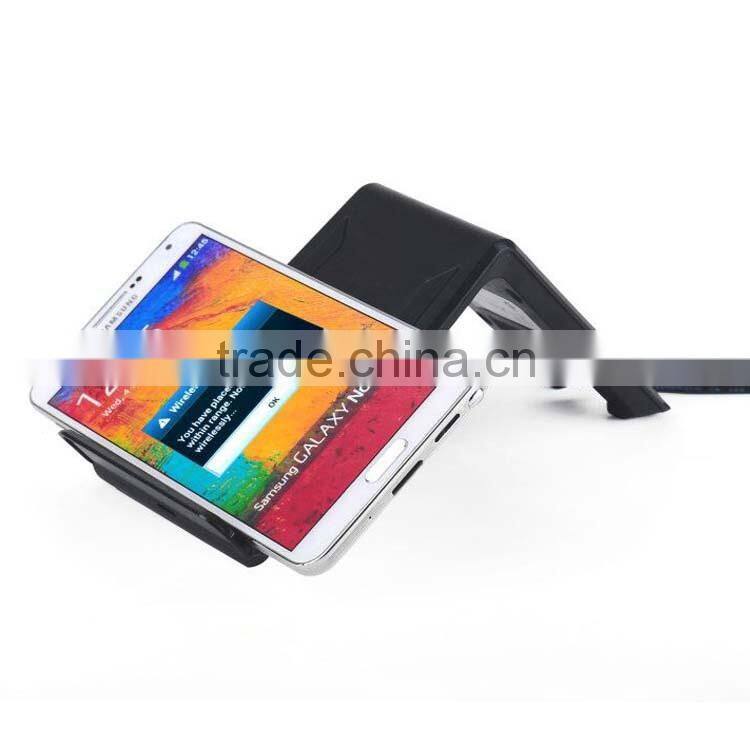 Latest Version Qi Three Coils Wireless Charging Pad Cell Phone Charge Dock Cradles with 5V 1A DC Power Supply for mobile phone