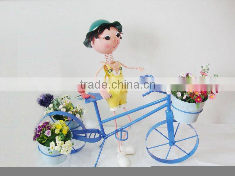 metal garden decor pot animal