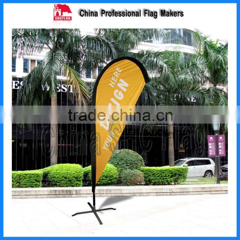 NO MOQ custom feather beach flag sublimation printer