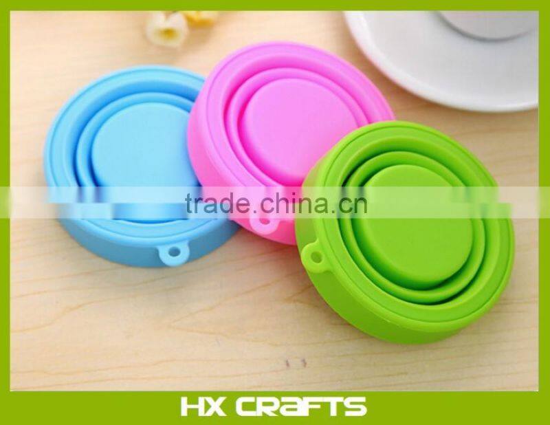 FDA Standard portable collapsible foldable silicone travle cup